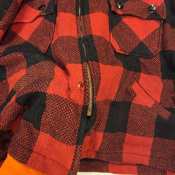Vintage Duxbak Utica Flannel Shirt - Red Buffalo Plaid Rare New York Wool READ - Picture 10 of 16